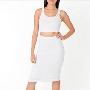American Apparel Ponte Mid-Length Pencil Skirt.